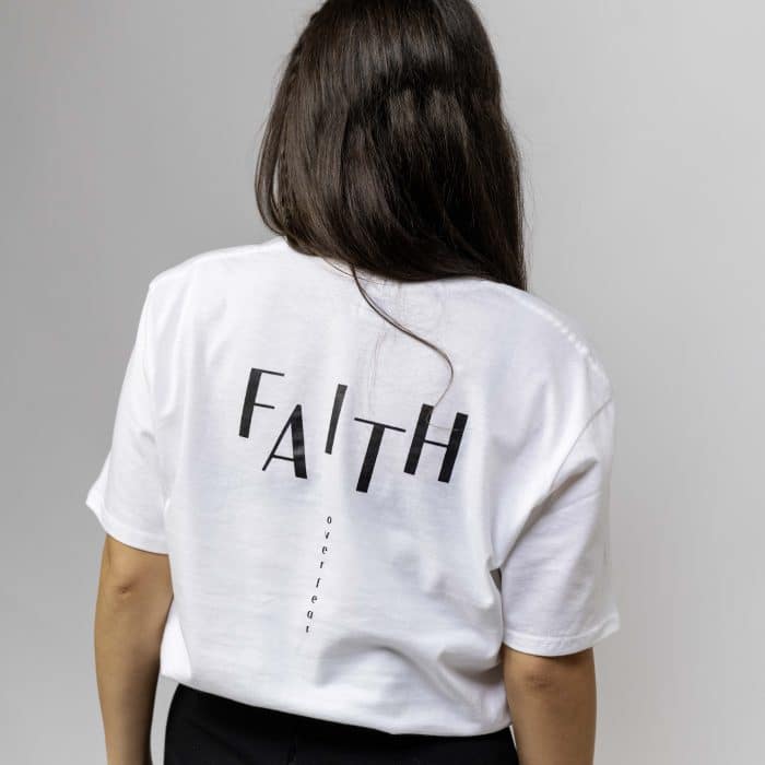 tricou Faith alb faithfit