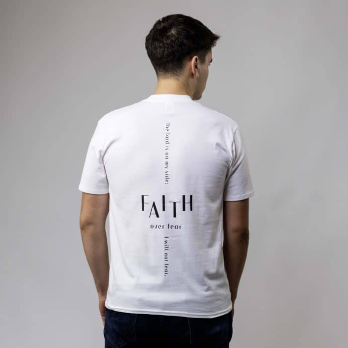 tricou Faith Vertical alb faithfit