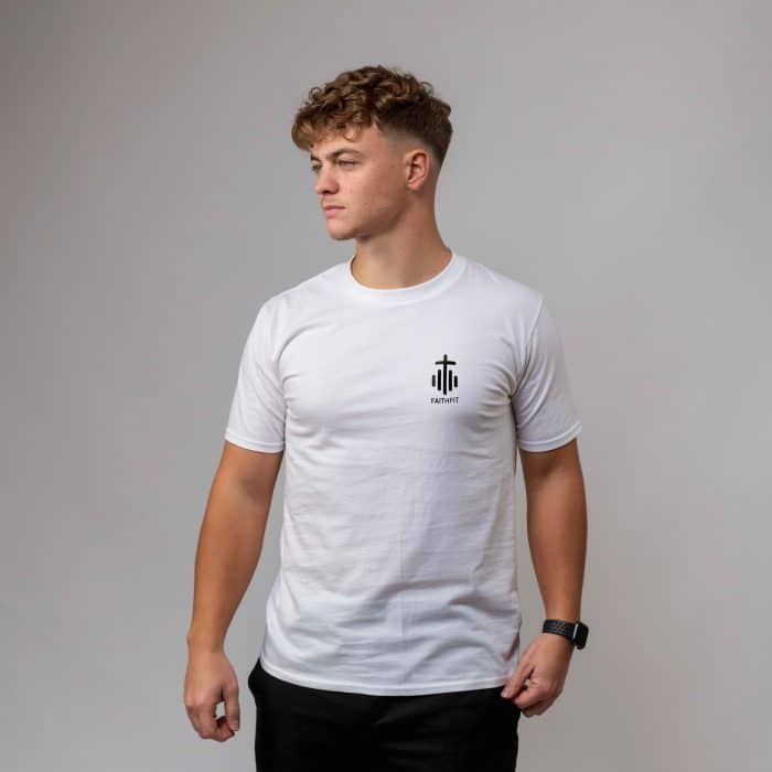 tricou FaithFit alb faithfit