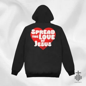 hanorac cu mesaj crestin faithfit personalizat love of jesus