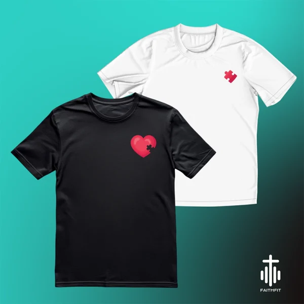 Set Tricouri Faithfit Matching - Inimi