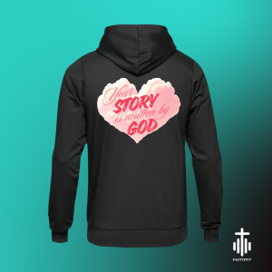 Hanorac cu mesaj creștin Faithfit - Story by God - Bărbați